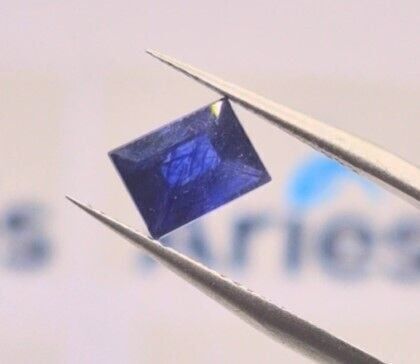2.18ct 7.8x6.9mm Octagon Natural Blue Sapphire ( Glass Filling)