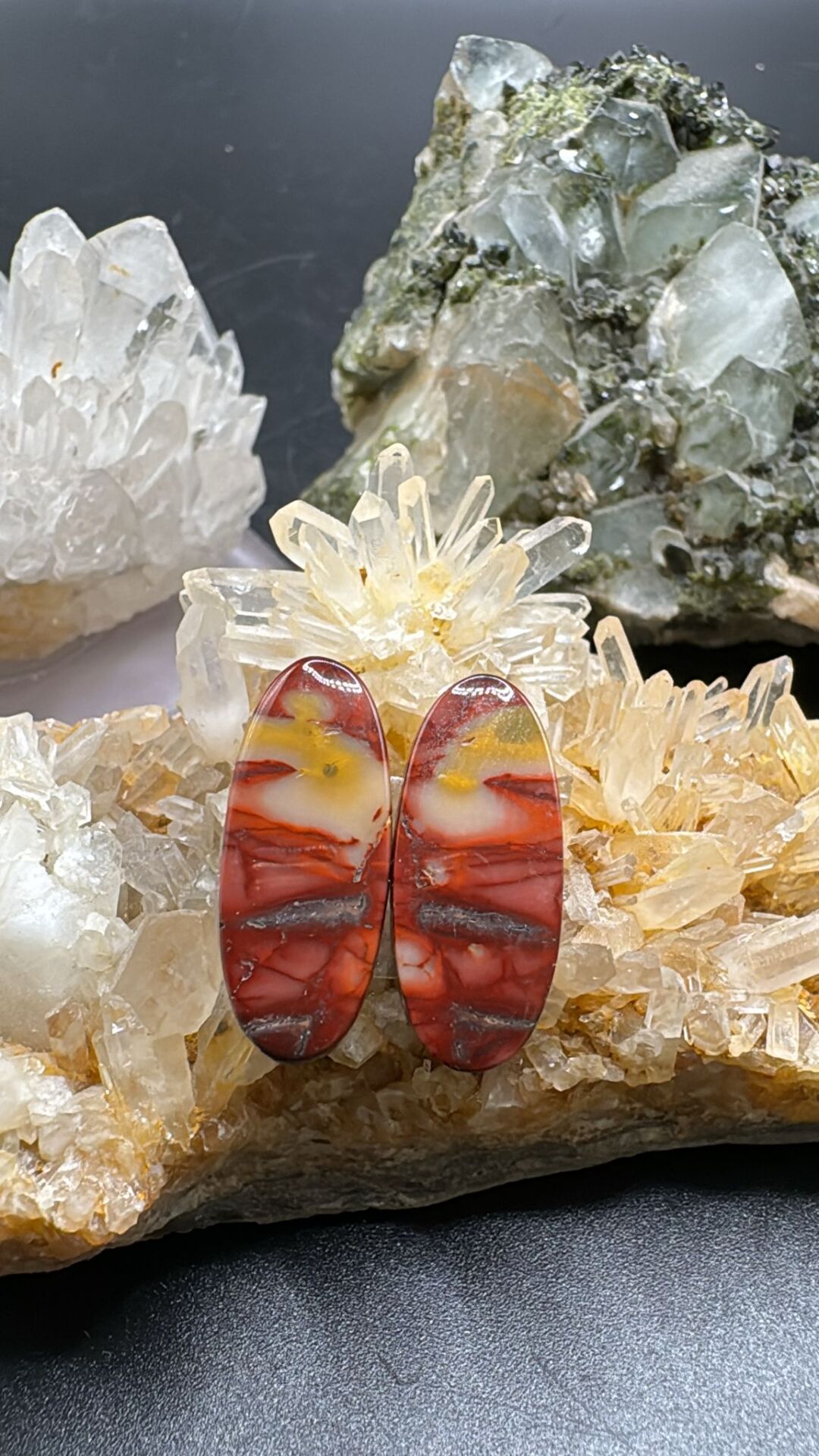 14.25ct 22.54x9.64mm Natural Jasper Pair
