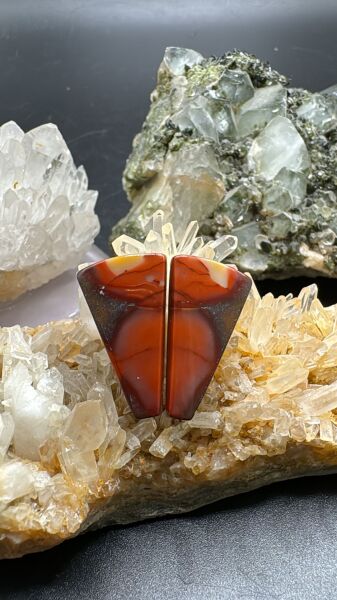 17.80ct 23.97x13.46mm Natural Jasper Pair