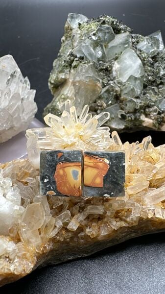 12.55ct 12.48x11.47mm Natural Jasper Pair
