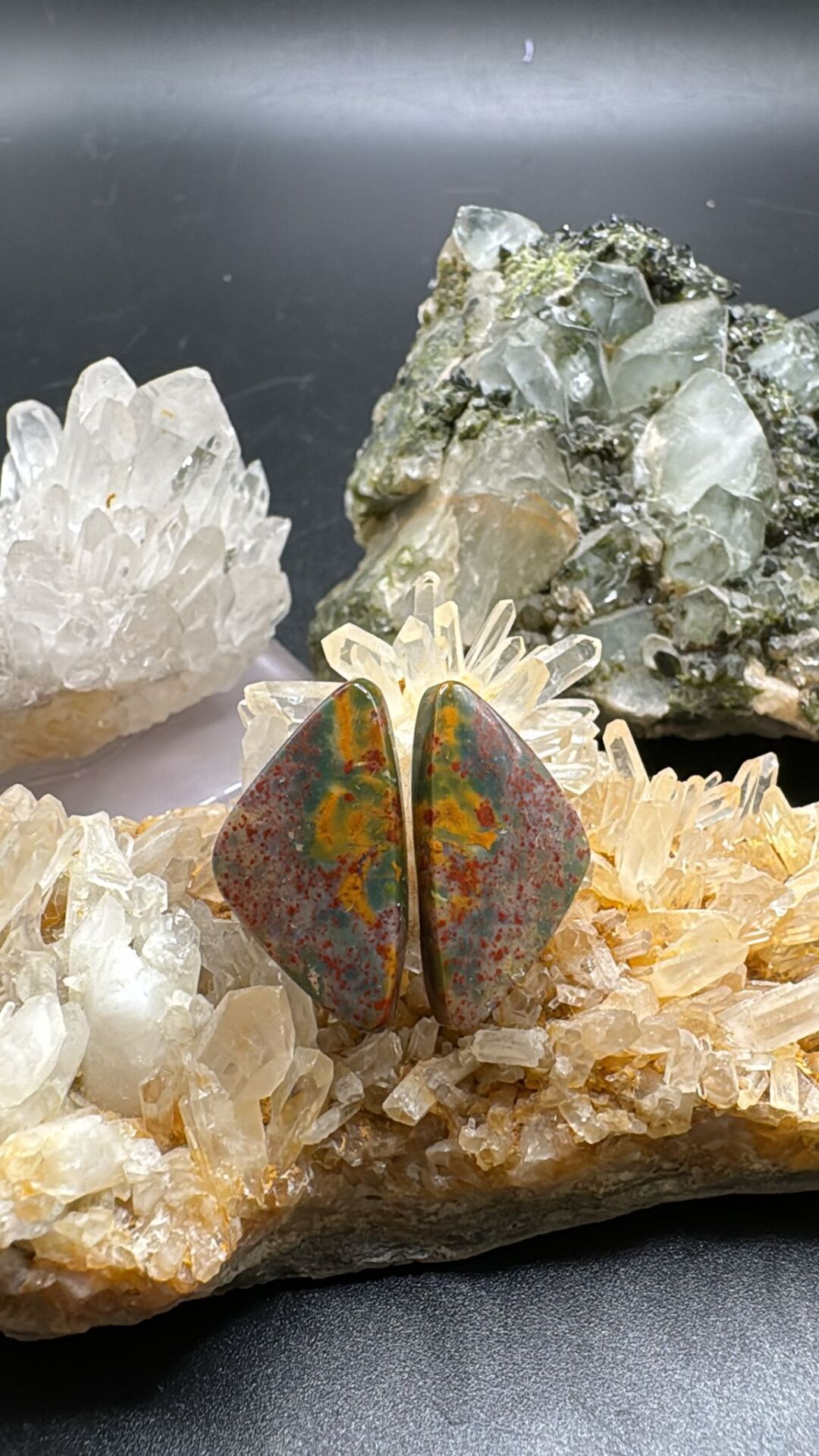 17.15ct 22.44x12.62mm Natural Jasper Pair