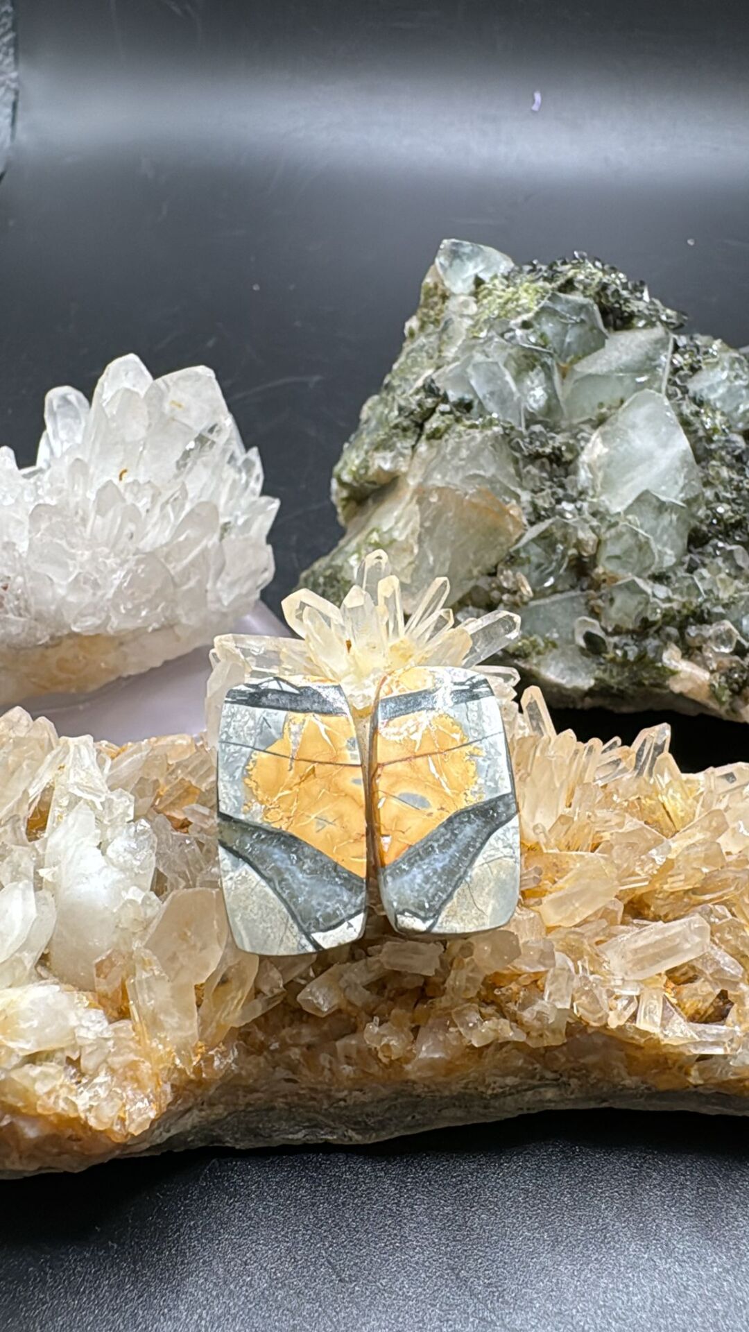 19.35ct 21.12x11.26mm Natural Jasper Pair