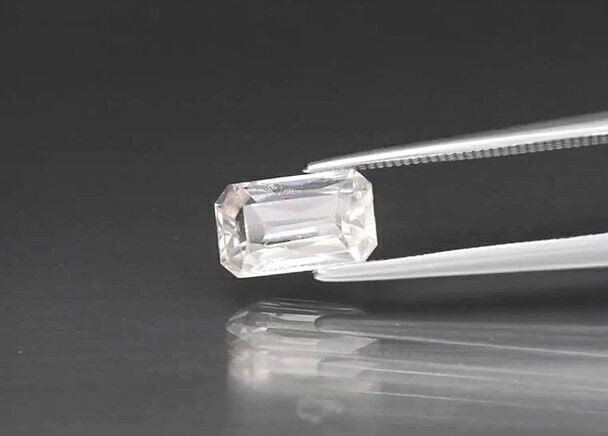 2.18ct 9x5.5mm Octagon Natural Gentle Heat Very Light Yellow Zircon Gemstone