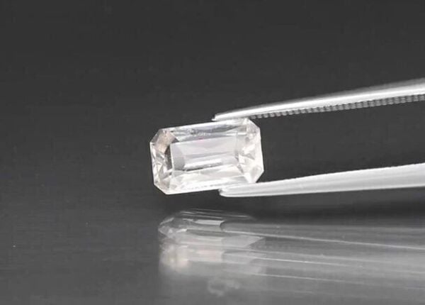 2.18ct 9x5.5mm Octagon Natural Gentle Heat Very Light Yellow Zircon Gemstone