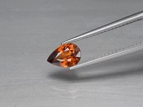 1.14ct 7.5x5.2mm VS Pear Natural Yellow Zircon Unheated Tanzania