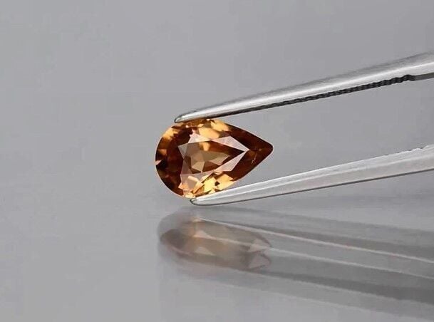 1.49ct 8.87x5.7mm VS Pear Natural Yellow Zircon Unheated Tanzania