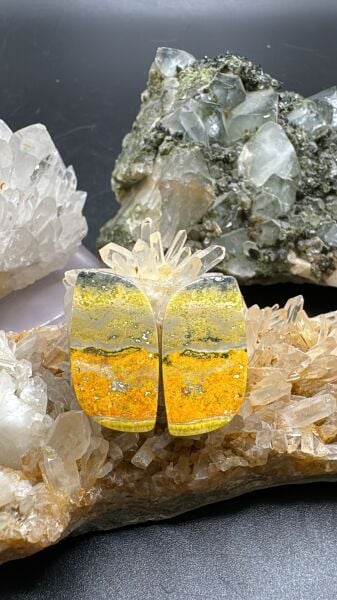 20.25ct 22.45x12.50mm Natural Jasper Pair