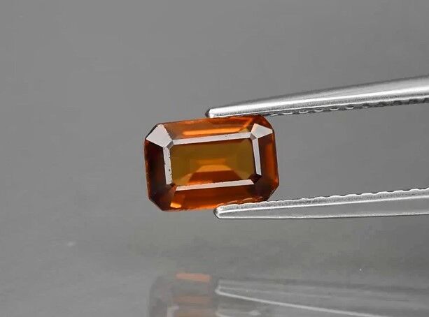 1.45ct 7x4.8mm VS Octagon Natural Yellow Zircon Unheated Tanzania