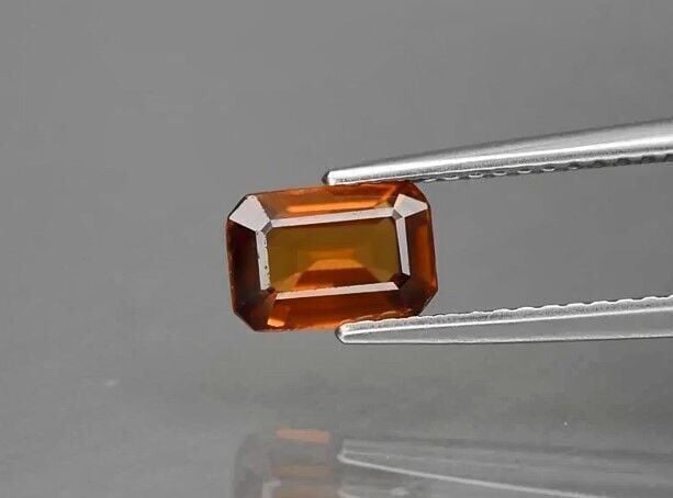 1.45ct 7x4.8mm VS Octagon Natural Yellow Zircon Unheated Tanzania