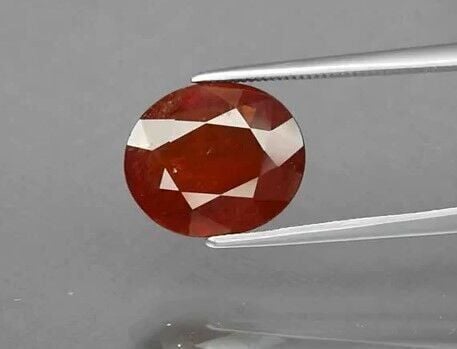 5.64ct 12x10.2mm Oval Natural Reddish Orange Spessartite Garnet, Namibia