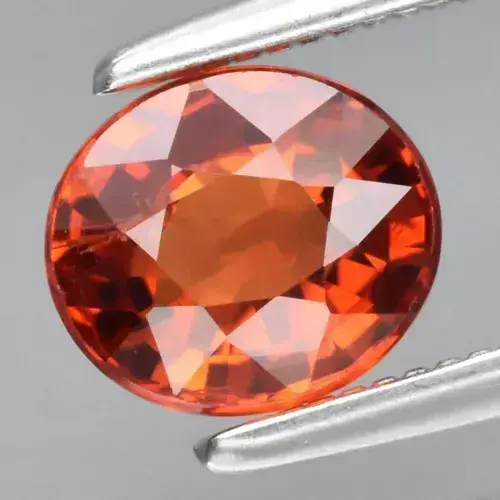 1.02ct 6x5.3mm VS Oval Natural Orange Spessartite Garnet Gemstone, Africa
