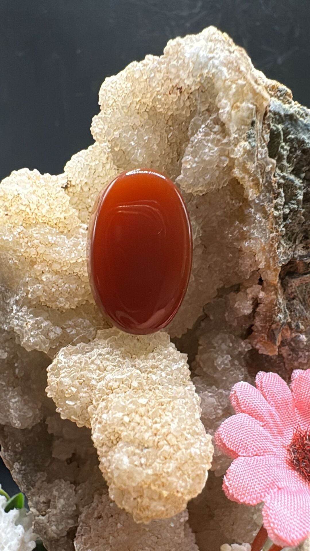 18.50ct 21,8x13,8 mm Natural Agate Yemen
