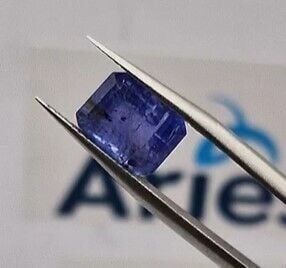 3.64ct 9.6x7.4mm Octagon Natural Violet Blue Tanzanite