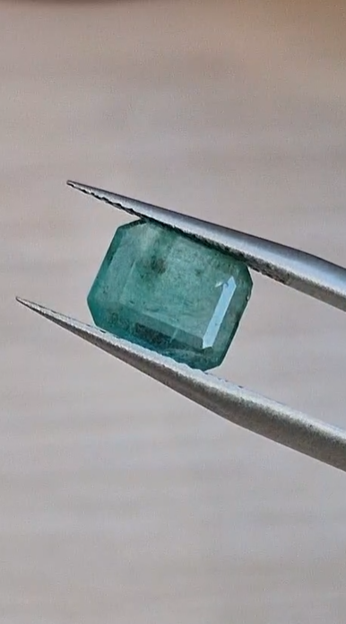 1.74ct 8.9x7.1mm Octagon Natural Emerald Zambia