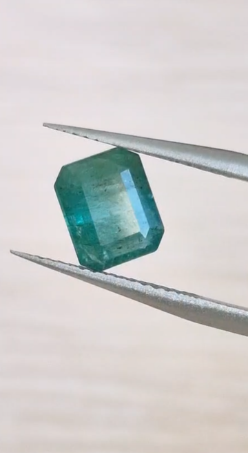 1.83ct 8.1x6.7mm Octagon Natural Emerald Zambia