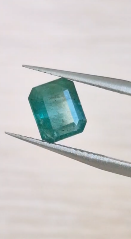 1.83ct 8.1x6.7mm Octagon Natural Emerald Zambia