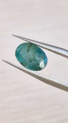 1.89ct 9.6x6.8mm Oval Natural Emerald Zambia