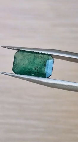 2.18ct 11x6.8mm Octagon Natural Emerald Zambia
