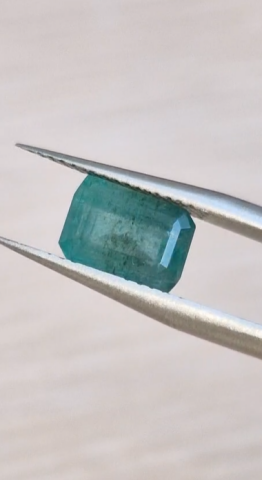 2.44ct 8.8x6.1mm Octagon Natural Emerald Zambia