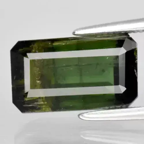 3.03ct 10.8x6.3mm Octagon Natural Unheated Green Tourmaline Gemstone, Africa