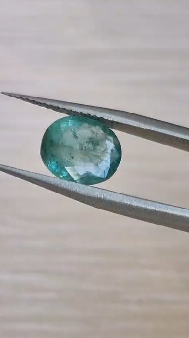 2.52ct 9.9x8.5mm Oval Natural Emerald Zambia