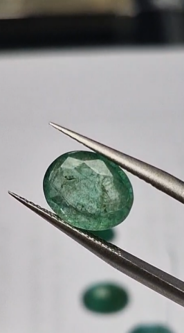 2.53ct 10.4x8.4mm Oval Natural Emerald Zambia