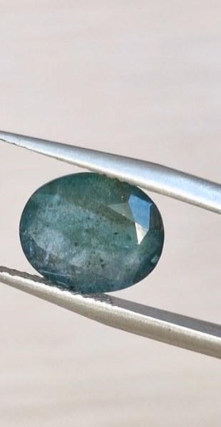 3.08ct 10.7x8.9mm Oval Natural Emerald Zambia