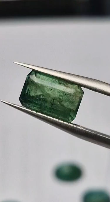 3.31ct 9.9x6.3mm Octagon Natural Emerald Zambia