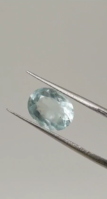 2.55ct 10.8x8.5mm Oval Natural Unheated Blue Aquamarine