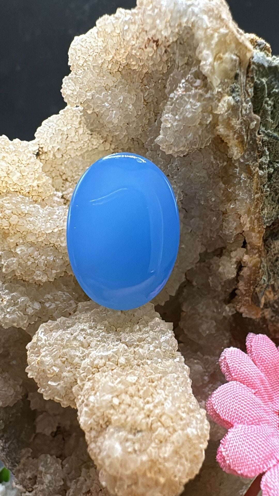 15.90ct 18,5x13,4 mm Natural Blue Onix