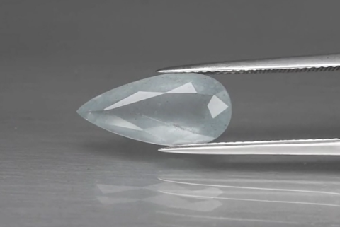 3.19ct 15.8x7.5mm Pear Natural Unheated Blue Aquamarine, Brazil
