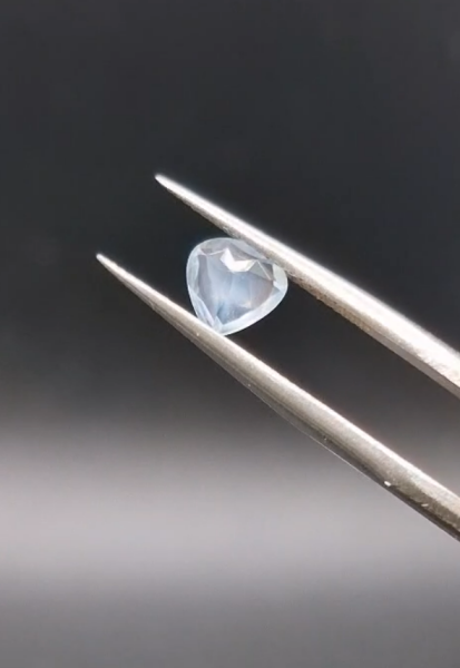 0.52ct 6.1x6mm Pear Natural Unheated Blue Aquamarine