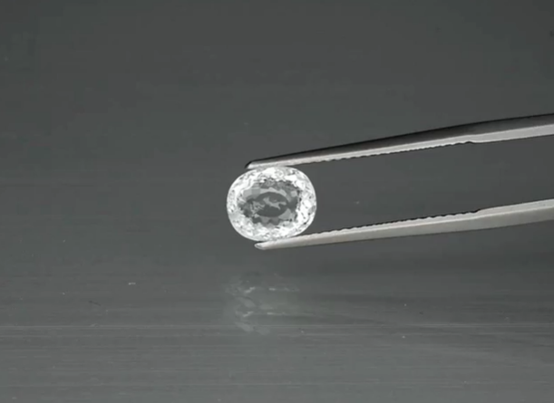 1.31ct 7.5x6.2mm Oval Natural Unheated Light Blue Auamarine Brazil