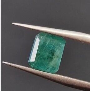 2.40ct  7.6x6.4mm Octagon Natural Emerald Zambia