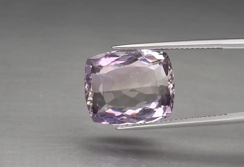 10.91ct 15x12.4mm VS Cushion Natural Untreated Yellow & Purple Ametrine, Brazil