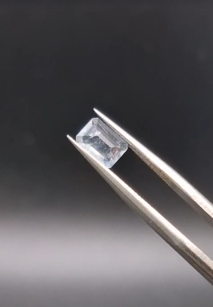 0.58ct 6.8x4.9mm Octagon Natural Unheated Blue Aquamarine