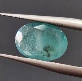2.32ct  10.5x7.5mm Oval Natural Emerald Zambia