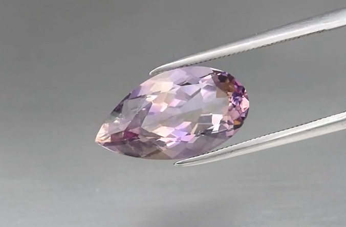 5.14ct 16.2x9mm VS Pear Natural Untreated Yellow & Purple Ametrine, Gemstone