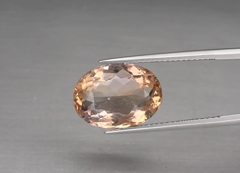 6.58ct 14x10.3mm Oval Natural Untreated Yellow & Purple Ametrine, Brazil