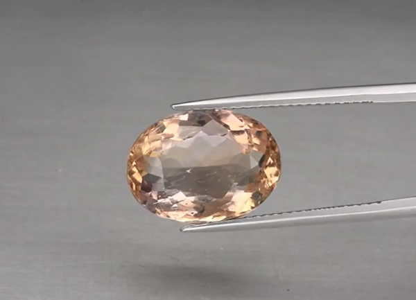 6.58ct 14x10.3mm Oval Natural Untreated Yellow & Purple Ametrine, Brazil