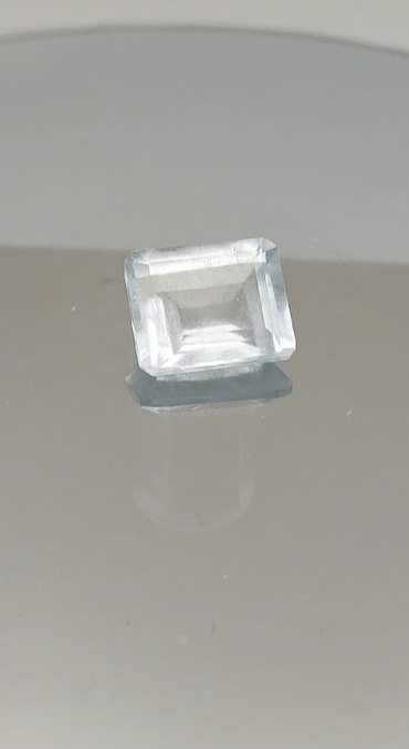 3.90ct 10.6x8.9mm Octagon Natural Unheated Blue Aquamarine