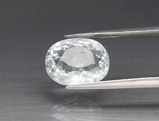 2.78ct 10.3x8.4mm Oval Natural Unheated Greenish Blue Aquamarine, Brazil