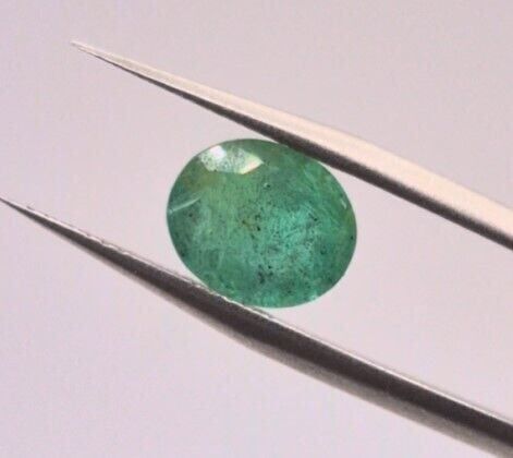 2.26ct 9.4x7.8mm Oval Natural Green Emerald, Zambia