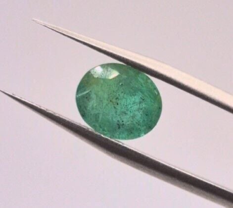 2.26ct 9.4x7.8mm Oval Natural Green Emerald, Zambia