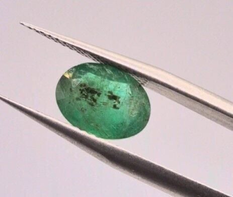 2.25ct 10x7.6mm Oval Natural Green Emerald, Zambia