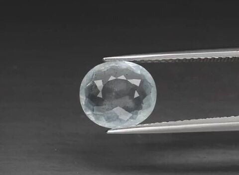 2.07ct 9x8.3mm Oval Natural Unheated Blue Aquamarine, Brazil