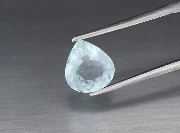 2.68ct 9.8x9mm Pear Natural Unheated Blue Aquamarine, Brazil