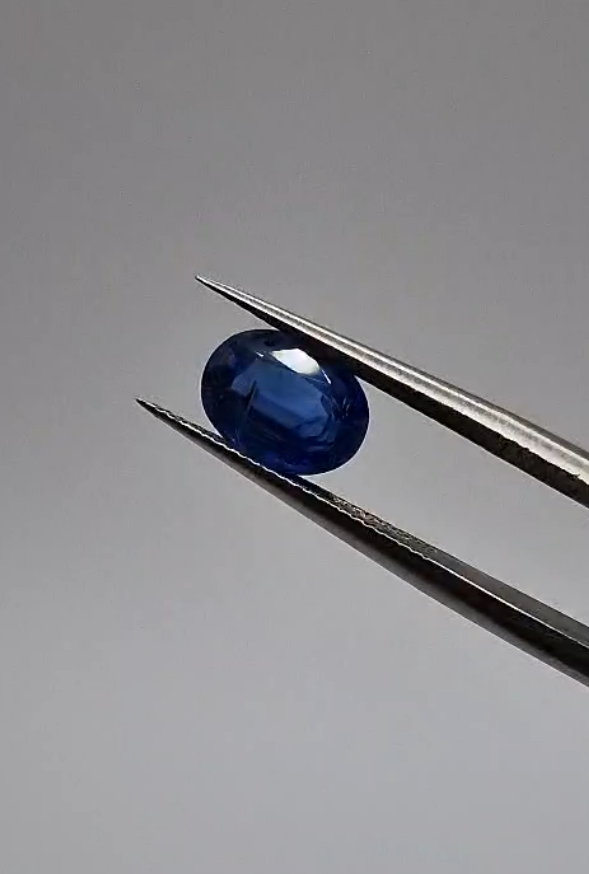1.19ct 8x6mm Oval Natural Untreated Blue Kyanite