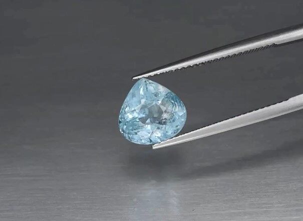 3.04ct 9.4x9mm Pear Natural Unheated Blue Aquamarine, Brazil