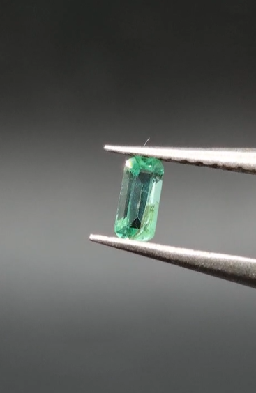 0.13ct 4.8x2.2mm Octagon Natural Emerald